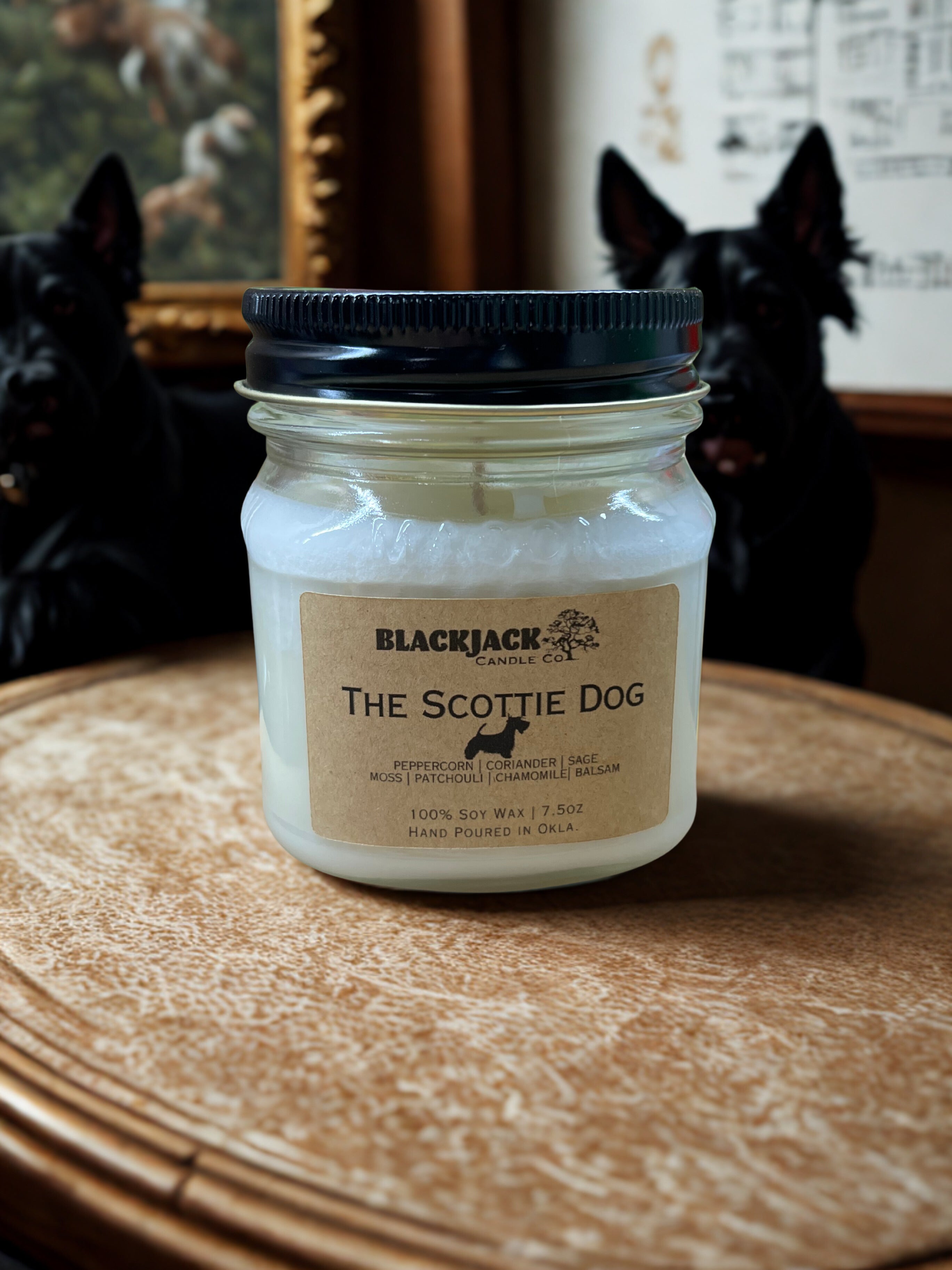 The Scottie Dog Candle