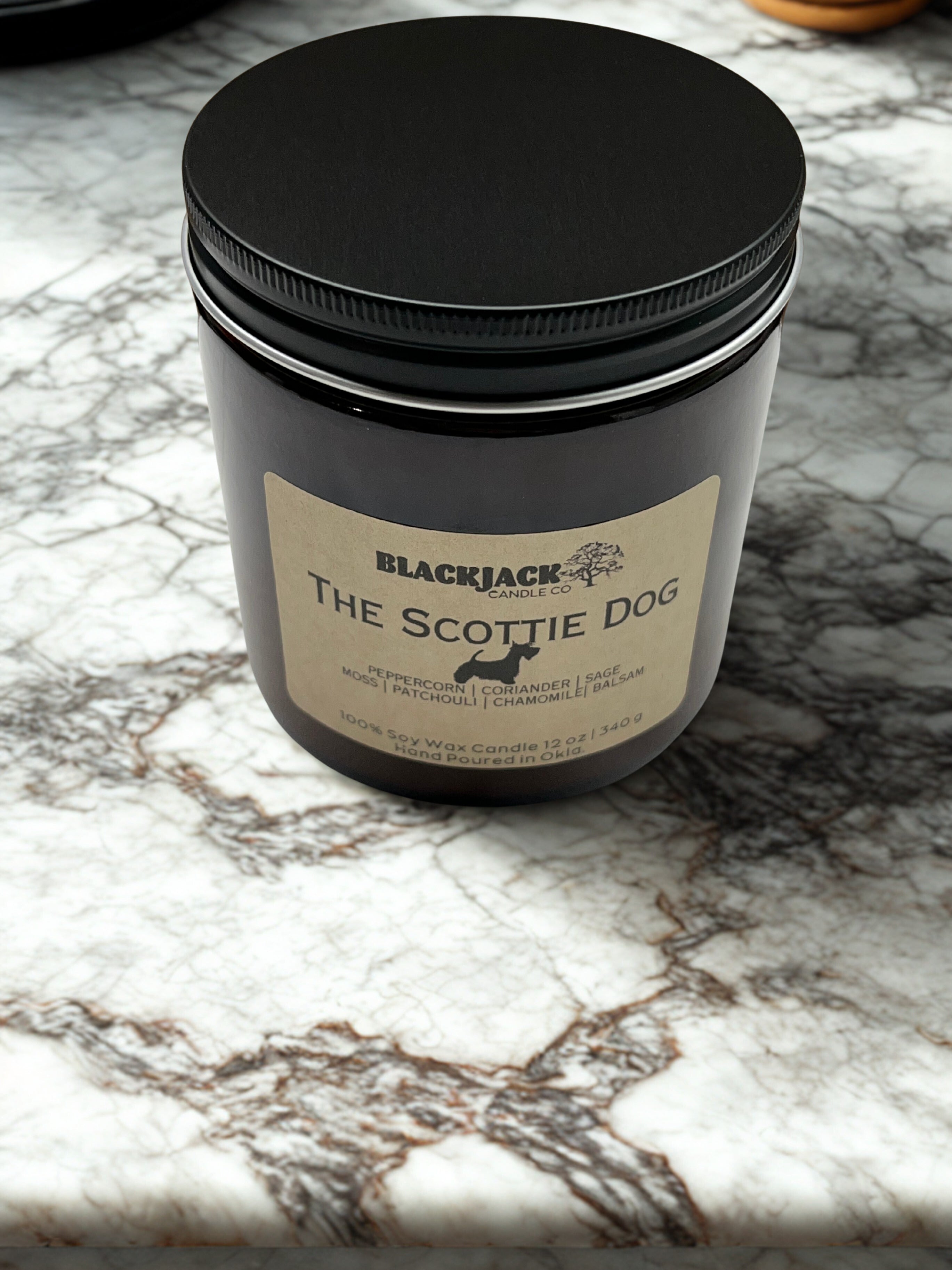 The Scottie Dog Candle