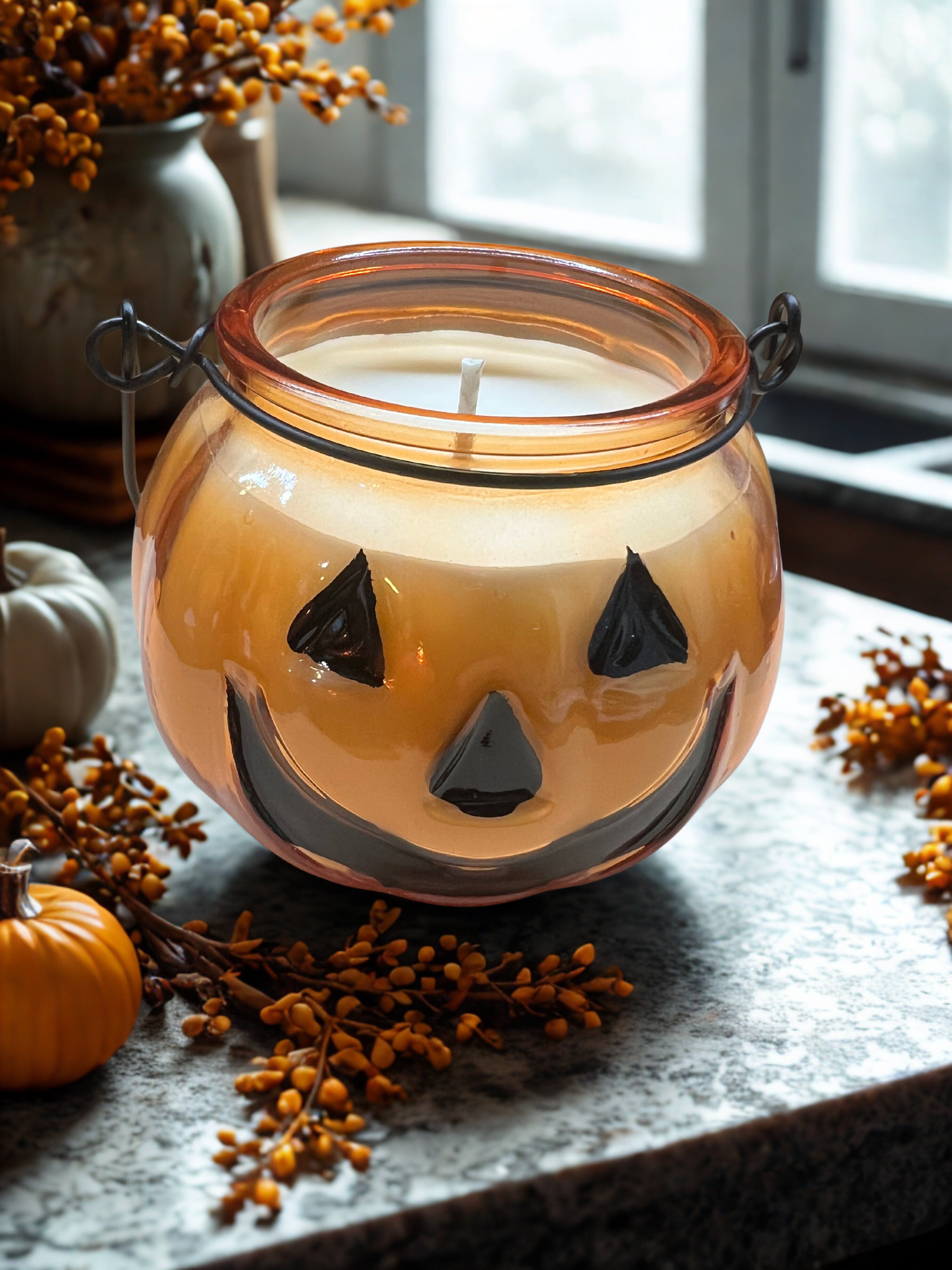 Jack-o'-Lantern Candle